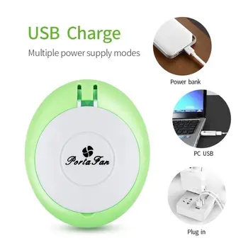 

Rechargeable USB Mini Portable Fans Electric Bladeless Handheld Air Conditioning Cooling Fan For Nails Eyelash Machine Tool