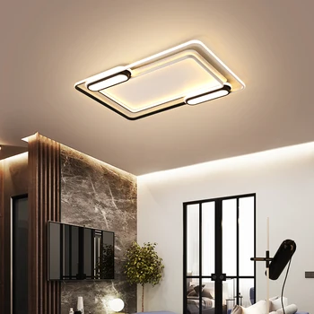 

Rectangle Modern Led Ceiling Lights For Livingroom Bedroom Studyroom Round Dimmable plafon led Ceiling Lamp Fixtures AC110v-220v