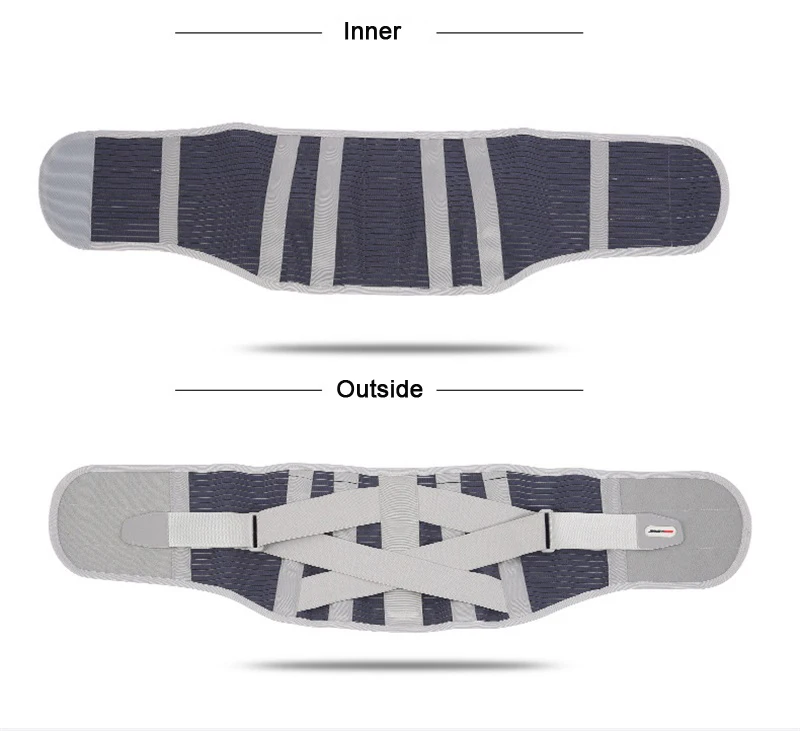 Ортопедические турмалиновые Самонагревающиеся магнитные стальные пластины пояс для поддержки талии для мужчин и женщин Поясничный пояс для поддержки спины