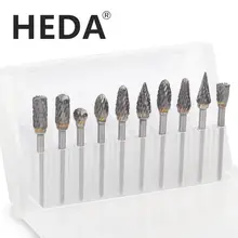 

Free Shipping 10PCS 3mm Shank Double-Cut Tungsten Carbide Rotary Burr Set Milling Cutter Tools For Copper Aluminum Wood Grinding