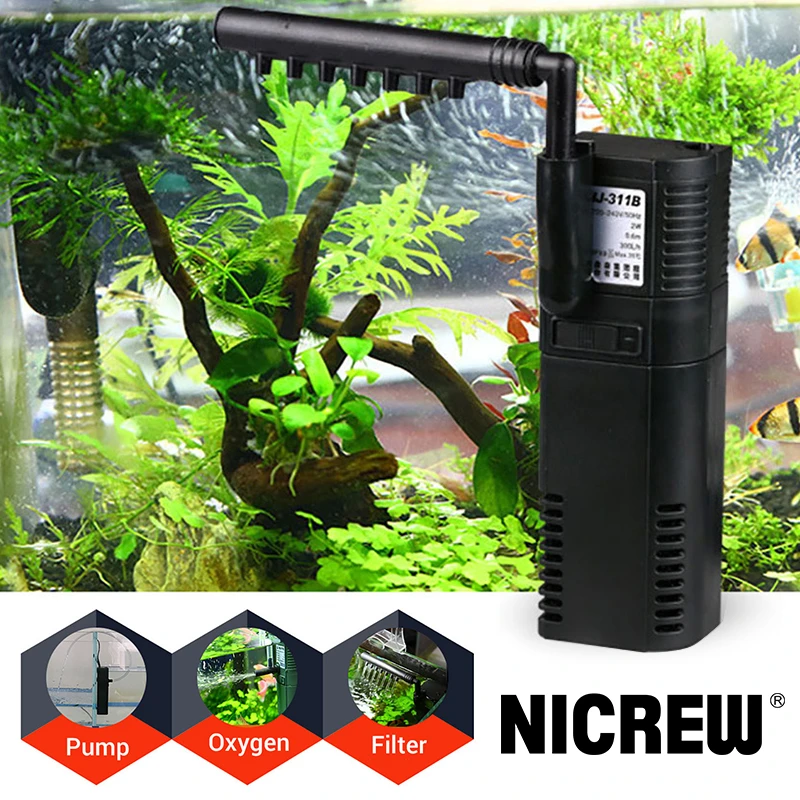 Nicrew Sunsun Aquarium Filter Mini Nano Building Internal Submersible