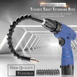 295mm Right Angle Drill Attachment Flexible Shaft Extension Bits Screwdriver Drill Bit Holder Link Dropshipping