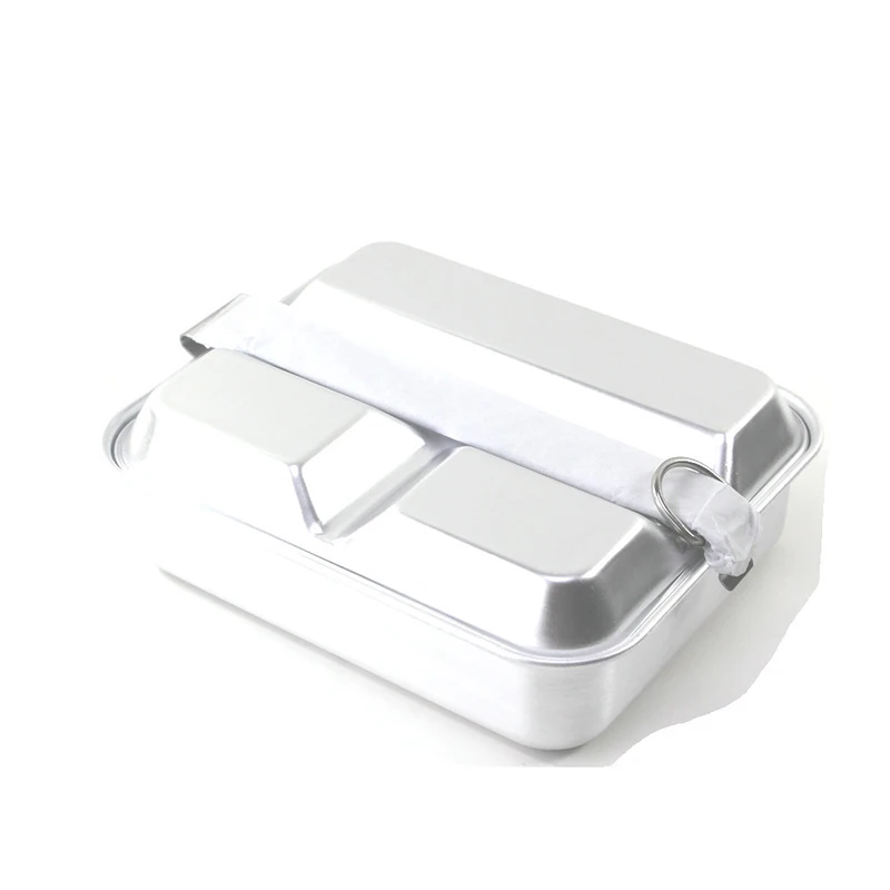 

Outdoor Stainless Steel 304 Cookware Lunch Box Collapsible Camping Pot 1-2 People American Soldier Food Storage Container Gifts
