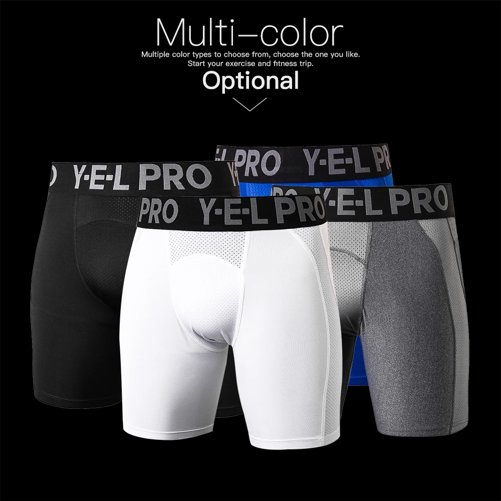 Training Compression Men Fitness Sport Shorts Cycling Running Tights Quick Dry Crossfit Breathable Elastic Trunks