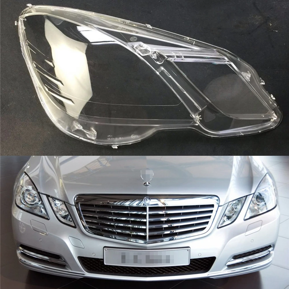 Головной светильник объектив для Mercedes Benz W212 E200 E260 E300 E350 2009 ~ 2013 фары замена крышки