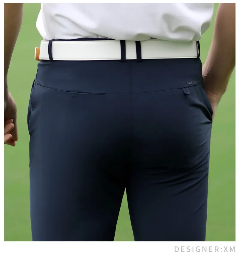 de golfe elástico respirável masculino esportes lazer calças XXS-XXXL