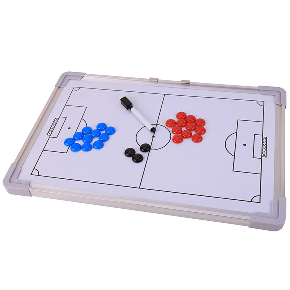 Teaching Magnetic Double Sided Handheld Competition Soccer Coaching Board With Marker Eraser Hanging Tactics | Спорт и развлечения