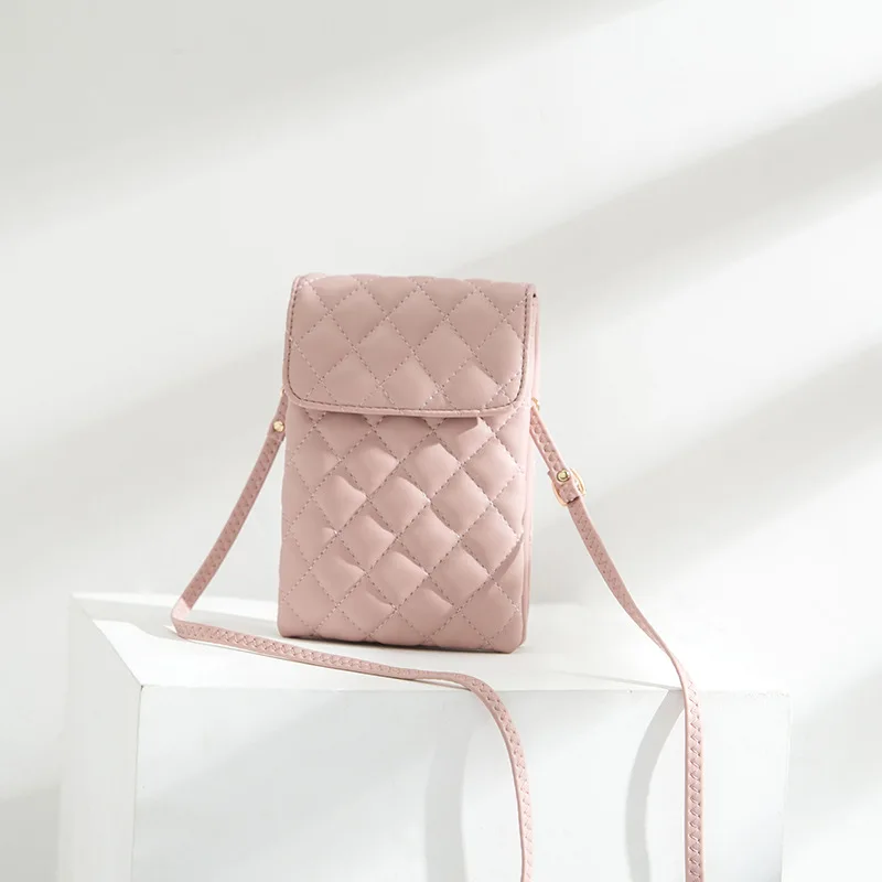

Bag Women's 2019 New Style Shoulder WOMEN'S Fashion Handbag Korean-style Rhombus WOMEN'S Shoulder Bag Mobile Phone Bag a Generat