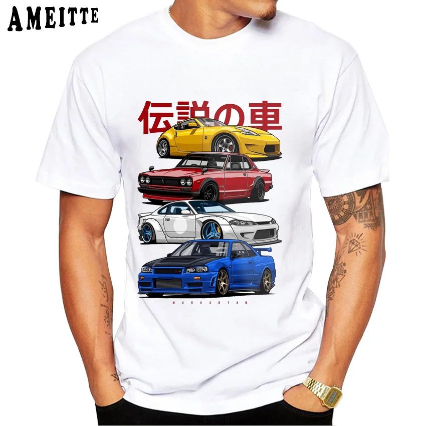 Новая летняя мужская футболка JDM Mix Civic CRX Integra Legend Car принт повседневные топы для