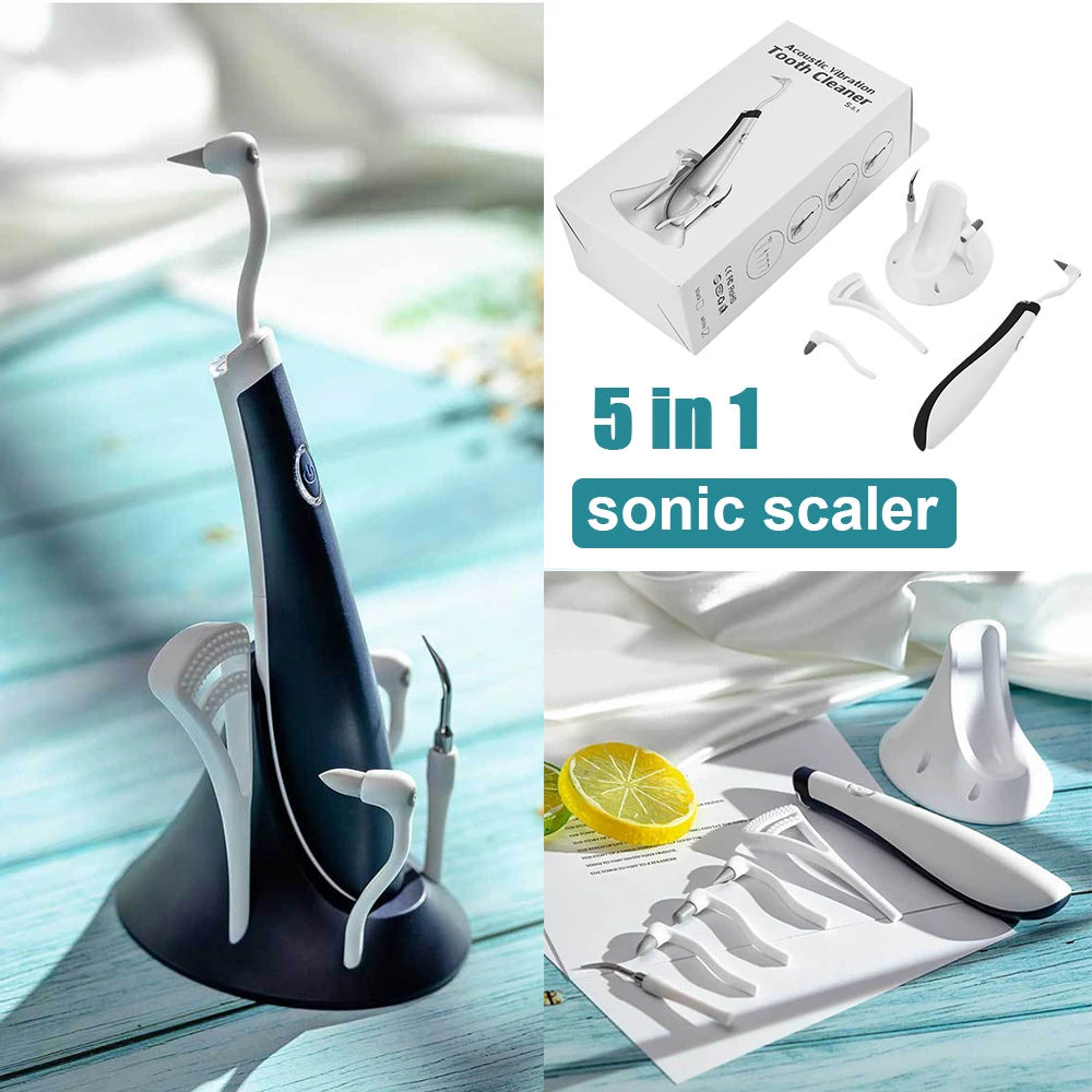 Best Buy Tooth-Cleaner Stain-Remover Teeth-Whitening-Set Dental-Scaler Ultrasonic Electric 5-In-1 Ma5M53L59