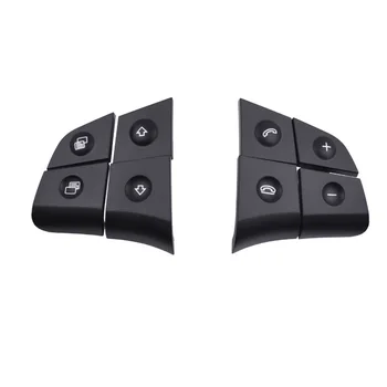 

Car Audio Interior Replacement Durable Steering Wheel Button ABS Easy Install Switch Control 8-key Direct Fit For Mercedes W164