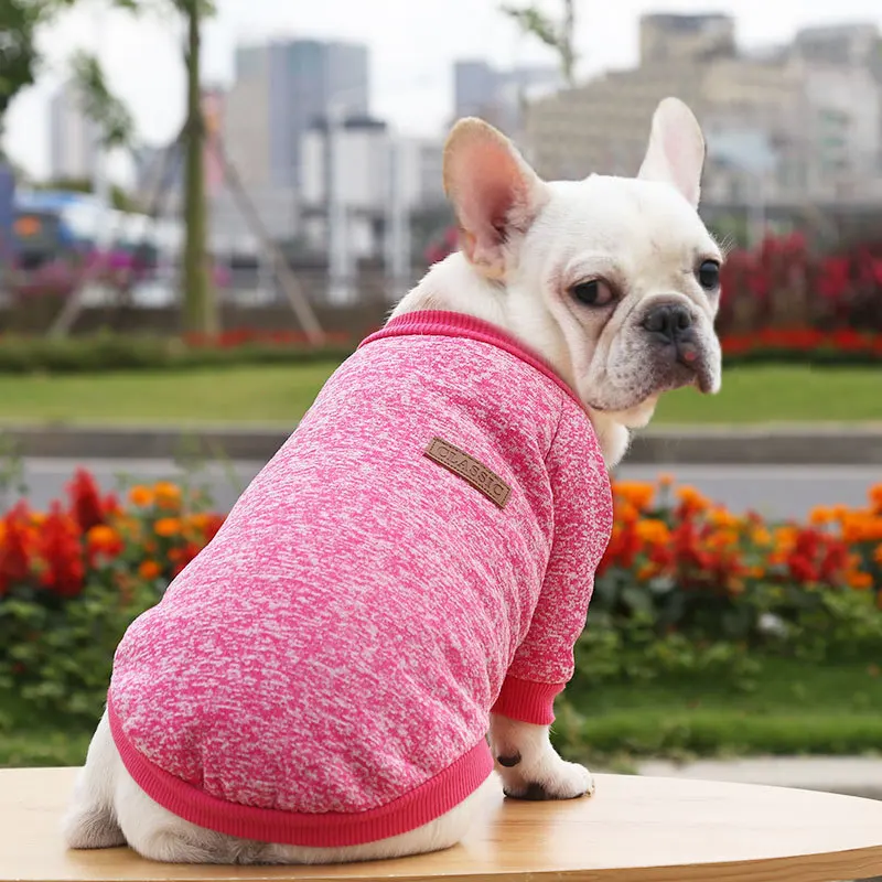 thumbnail image 1 of Ropa para mascotas, gatos, suéter cálido para perros, chaqueta, abrigo para perros, suéter polar de bulldog francés de invierno, suave para perros pequeños, chihuahua, XS-2XL, 1 of 5