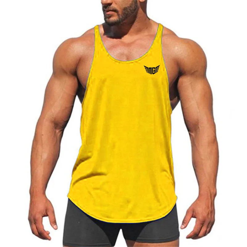 Брендовая спортивная рубашка для спортзала, Мужская майка, майка без рукавов, Майки Стрингер, одежда майки для бодибилдинга, фитнеса
