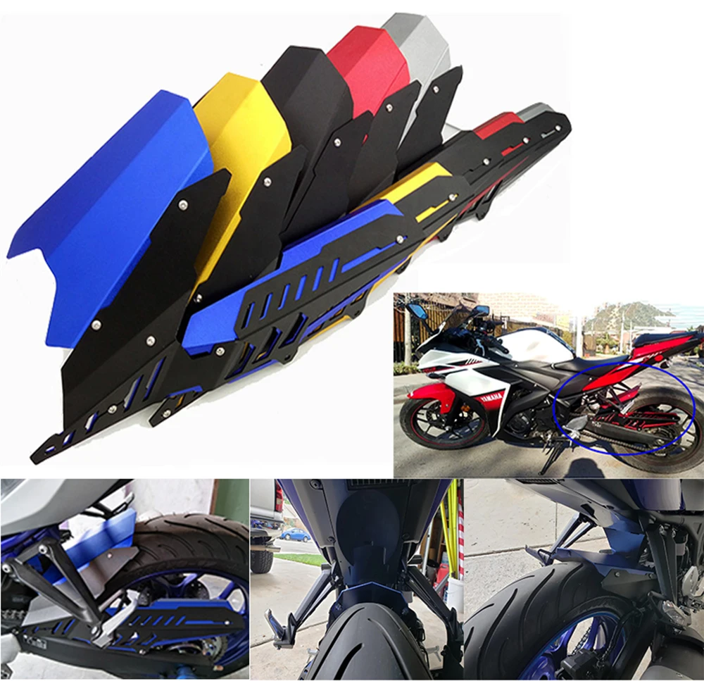 Для Yamaha R25 MT-03 MT-25 MT03 MT25 YZF-R25 R3 2013-2020 мотоцикл Задняя шина Hugger заднее крыло и цепь