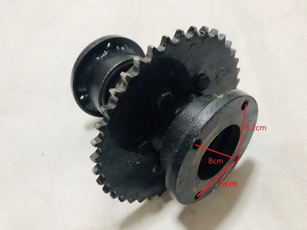 DIY Four Wheel GO KART KARTING ATV UTV Buggy 38T Transmission Rear Axle Chain Sprocket Differential