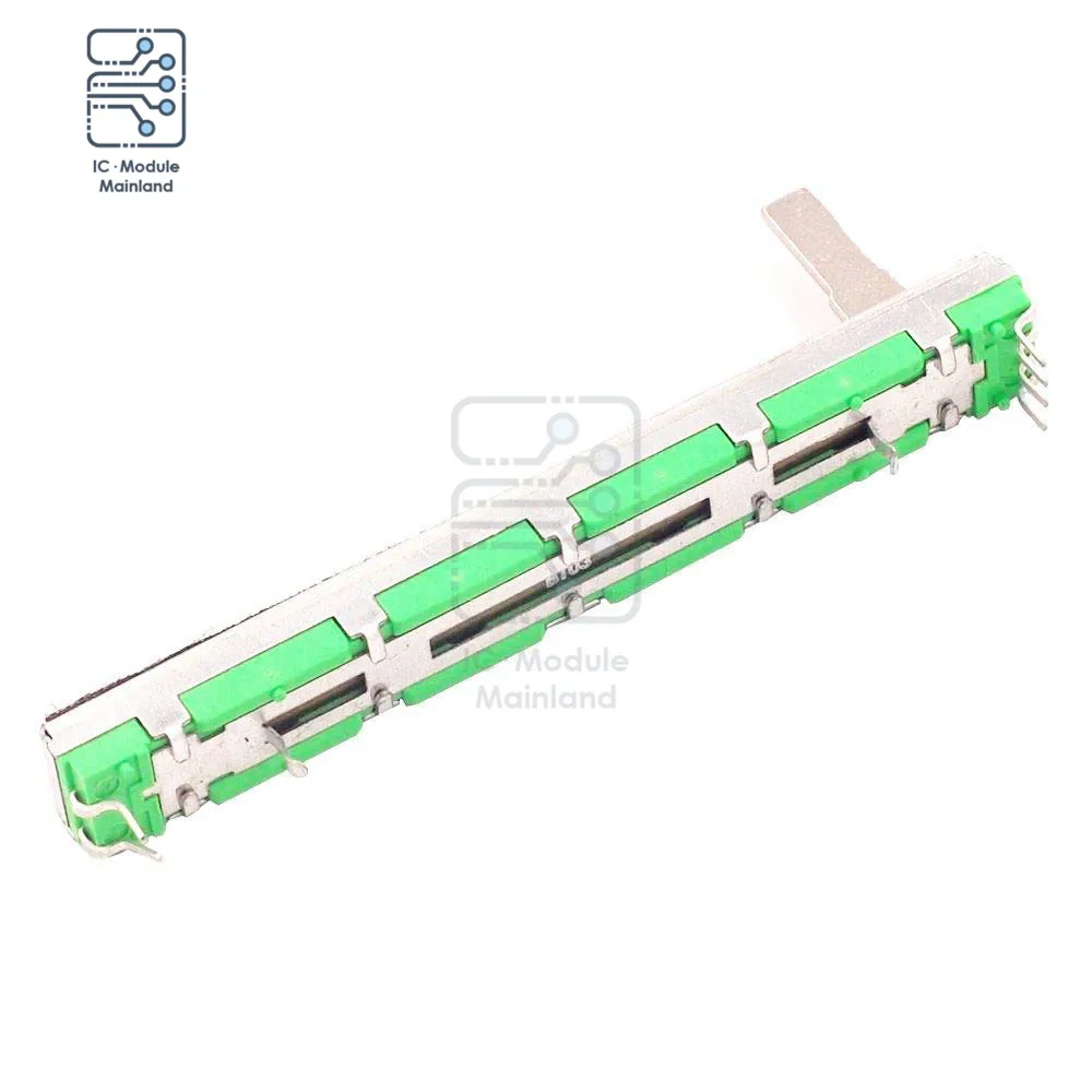 5PCS Straight Slide Liner Potentiometer Mixer Fader Variable Resistors B103 10K Ohm 75mm Dual Channel Fader for Dimming Tuning