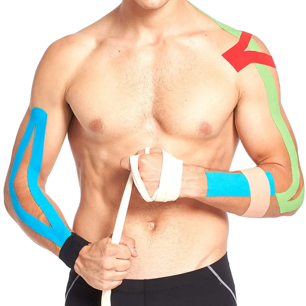 Sports Elastic Self-adhesive Bandages Intramuscular Effect Patch Medical Cotton Muscle Stickers Sports Bandages