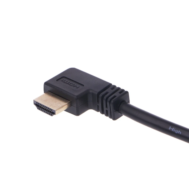 HDMI V1.4 90 градусов прямоугольный штекер прямой Женский удлинитель Кабель 634A
