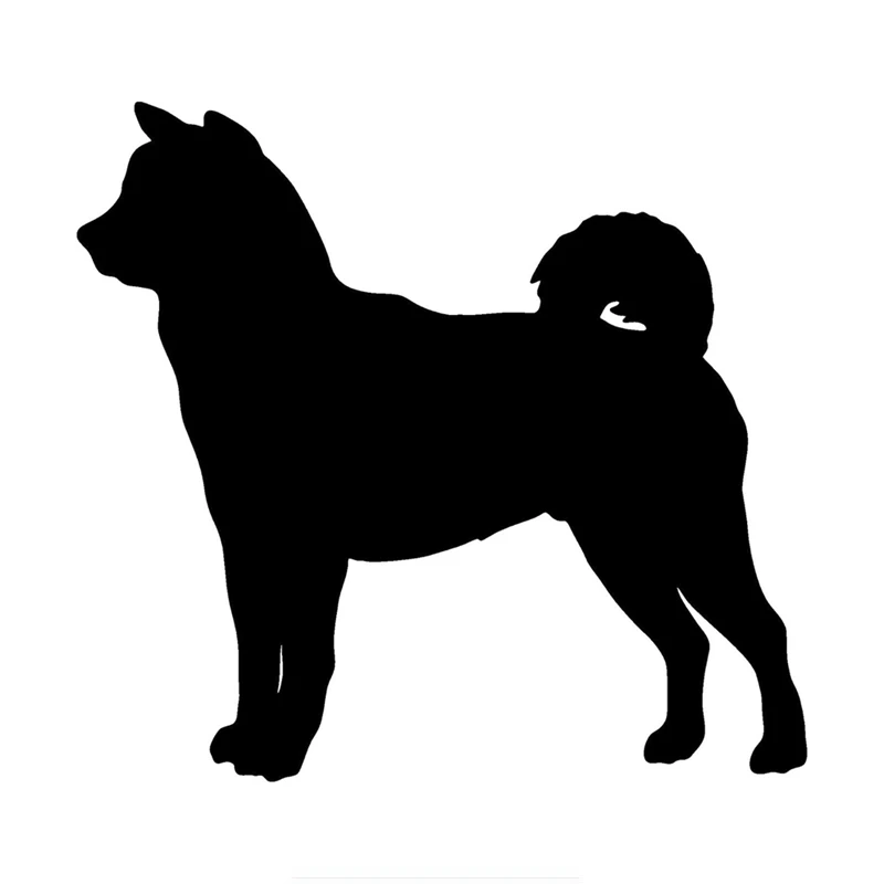 

Автомобильные наклейки Akita с забавными животными, украшение автомобиля, водонепроницаемые наклейки, мультяшное украшение, внешние аксессуары из ПВХ, 16 см * 15 см