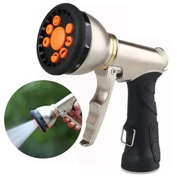 

Garden Hose Water Nozzle Pressure Spray Lawn Watering Car Washing Sprayer Tool Electroplating Pressure Durable Garden Accessorie