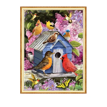 

2020 Animal MEIAN Diamond Painting Birds Cross Stitch Embroidery Animal 5d Diy Picture Rhinestones Craft Home Decoration Gift