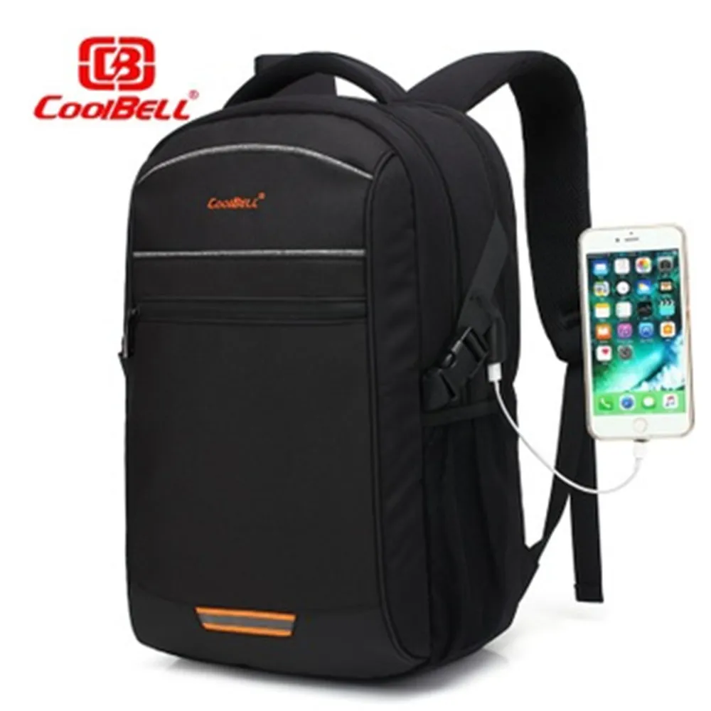 COOLBELL Рюкзак 15,6/17,3 дюймов USB рюкзак для ноутбука Многофункциональный водонепроницаемый рюкзак большой емкости студенческий рюкзак