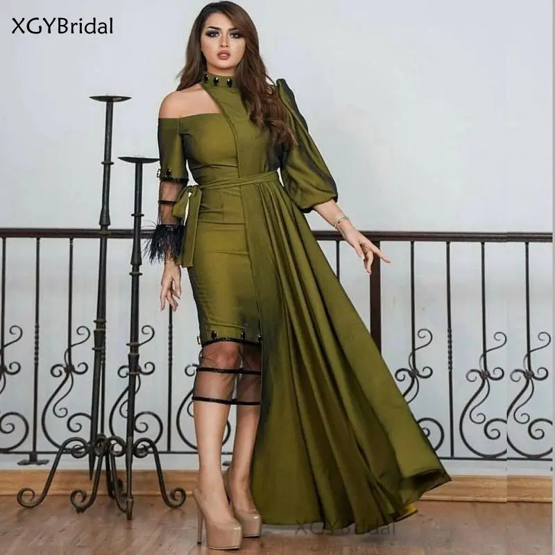 

New Arrival Taffeta Dubai Kaftan Evening Dress Prom Dresses Abiye Abendkleider Arabic Evening Gown Abiye Formal Dress Party