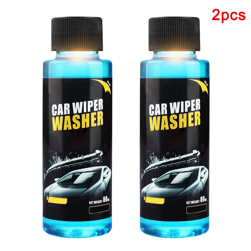 2pcs Super Clean Repellent Windshield Washer Car Wiper Washer Window Cleaner Agent 80ml YAN88 - Цвет: 2pcs