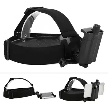 

Outdoor Head Harness Strap Shooting Bracket Headband Mount for Gopro 8 7 6 5 Motion Camera for DJI OSMO for 4-6inch Mobile Phone