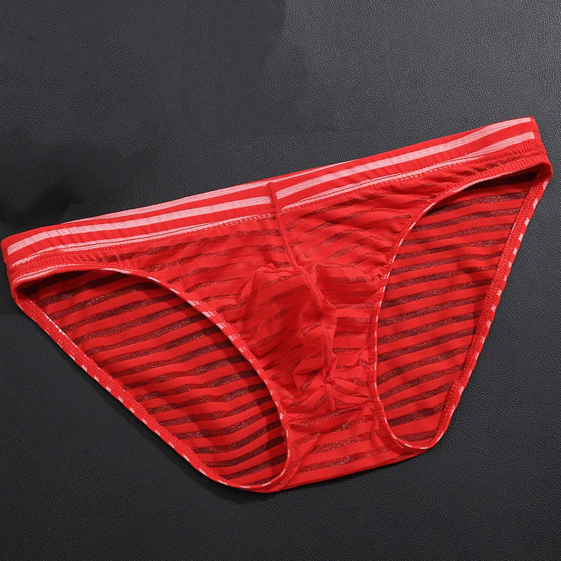 

Men's Sexy Underwear Thin Transparent Boxer Briefs Nylon Underpants Panties Bikini Under Wear Man