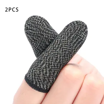 

1/2/4 Pcs Cellphone/Tablet Non-Slip/Sweat-Proof Breathable Finger Glove Fiber Finger Game Glove Gaming Gloves