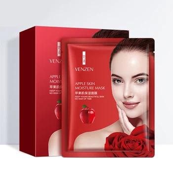 

10 Pieces Apple Skin Moisturizing Mask Replenishment Moisture Hydration Mask Brightening Oil-control Anti-Aging Whitening