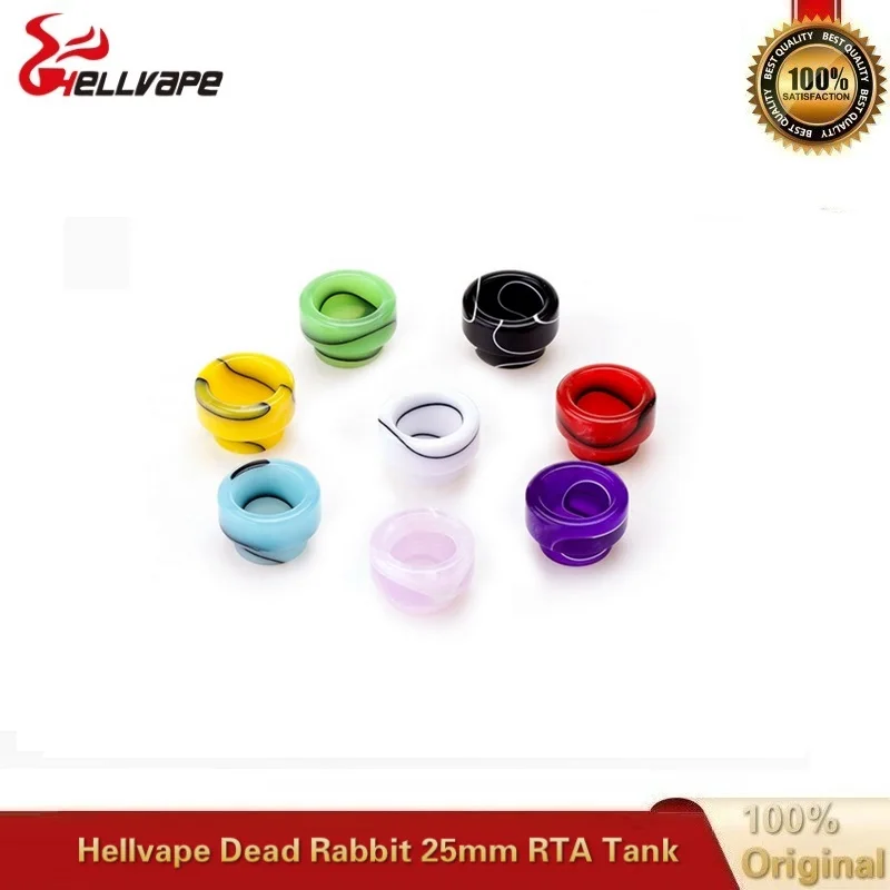  Hellvape Dead Rabbit 25mm RTA Vape Tank 4.5ML Atomizer With Resin Driptip Single Dual Coil Rebuild 