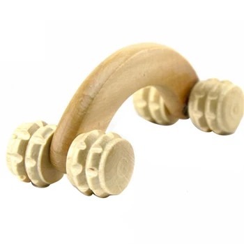 

Tooth Round New Natural Wooden Massager Curved Round Body Roller Massager Hands Push Bent Round Thin Roller Massager Abdomen