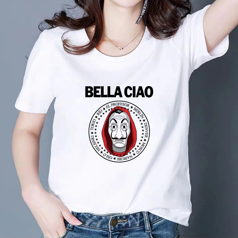 Money Heist Personality Vogue летние футболки забавные винтажные с надписью Wacky La Casa De Papel
