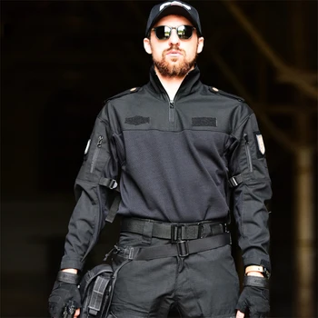 

Outdoor Camouflage Airsoft Paintball Tactical Shirts Breathable Anti-wrinkle Hunting Shirts Soft Shooting Military Army Clothes