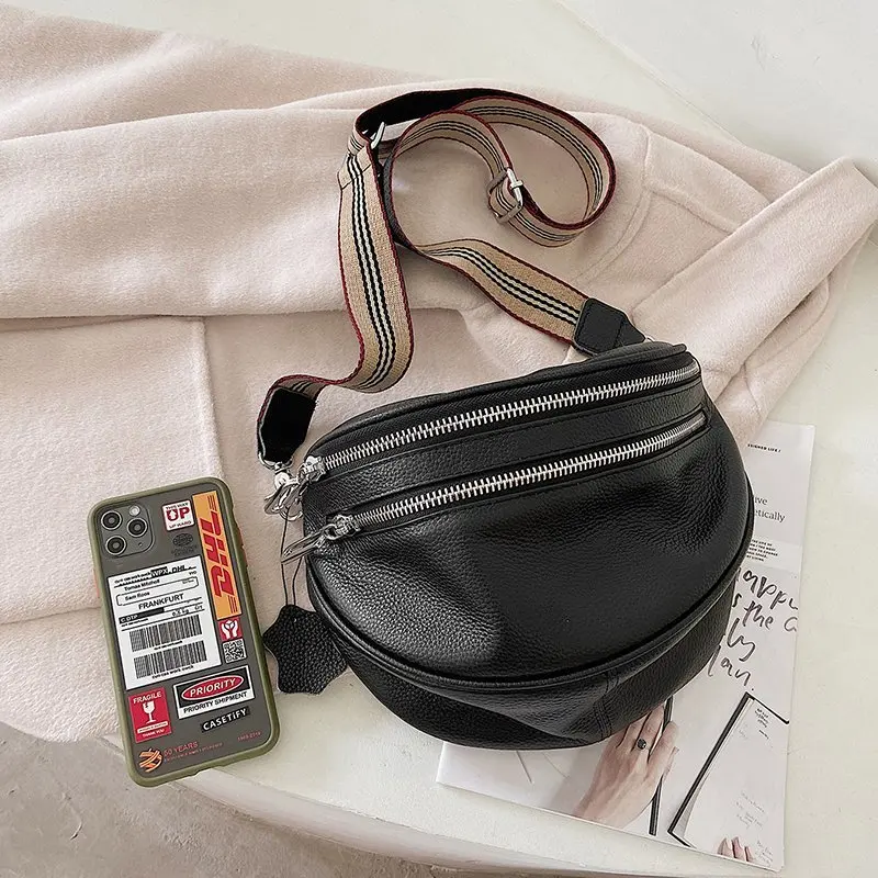 Luxury Genuine Leather Handbags New Designer Fashion Cowhide One Shoulder Handbag Diagonal Multi-Purpose Chest Bag