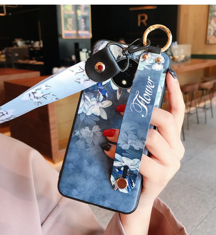 Oneplus 7t pro Чехол Силиконовый китайский стиль окрашенный ремешок для запястья чехол для телефона для oneplus 7t pro Чехол fundas