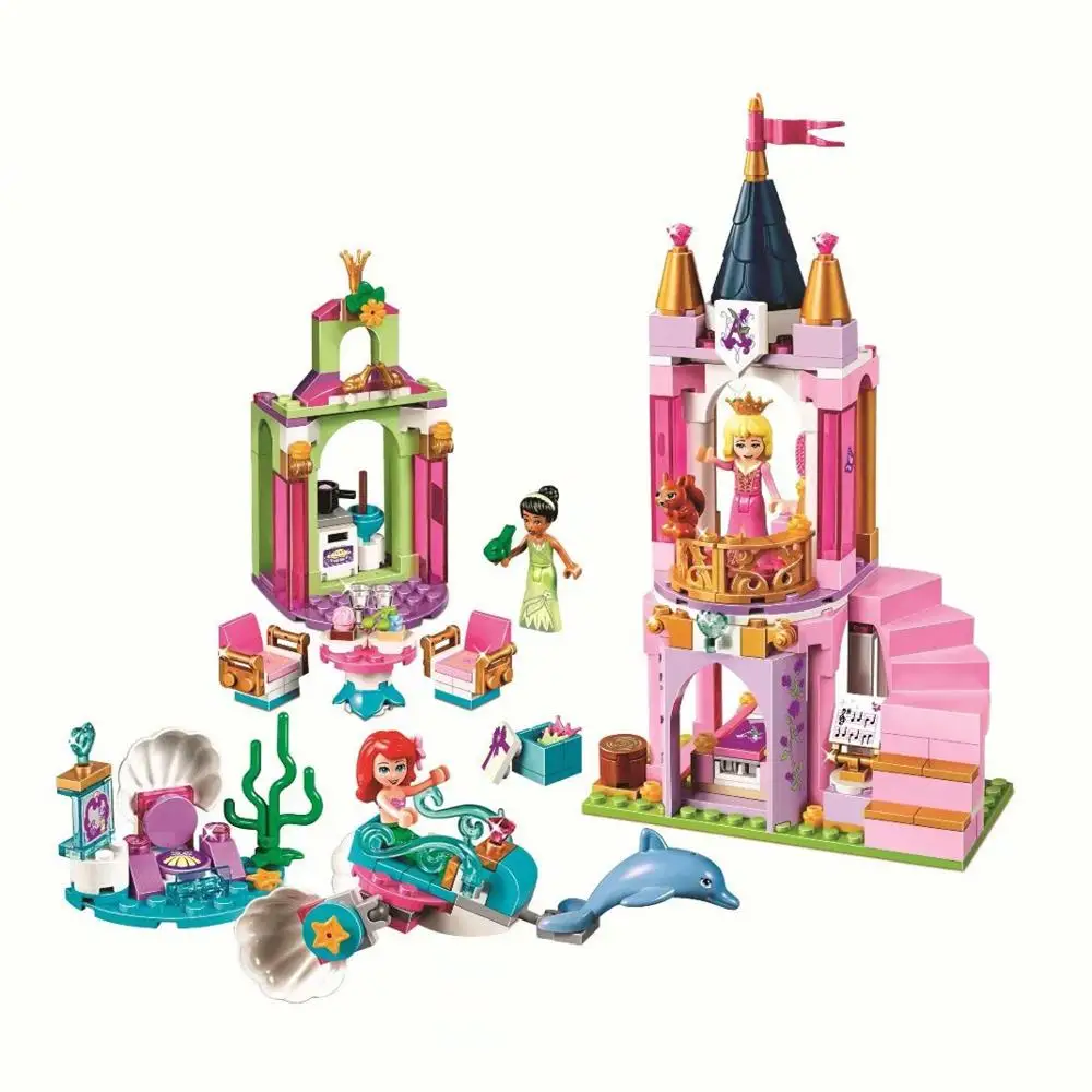Девушка друзья Фея Принцесса Аладдин дворец Приключения фигурки строительные блоки кирпичи действие для Детские модельные игрушки подарок