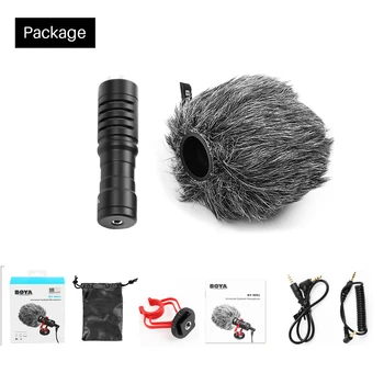 

BOYA BY-MM1 Compact On-Camera Video Microphone Recording Mic for iPhone HuaWei Smartphone DJI Osmo Canon DSLR