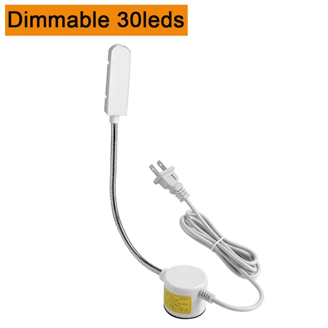 Super Bright LED Sewing Machine Light 10/20/30 LED Multifunctional Gooseneck Work Lamp for Lathes,Drill Presses,Workbenches Dimmable 30leds