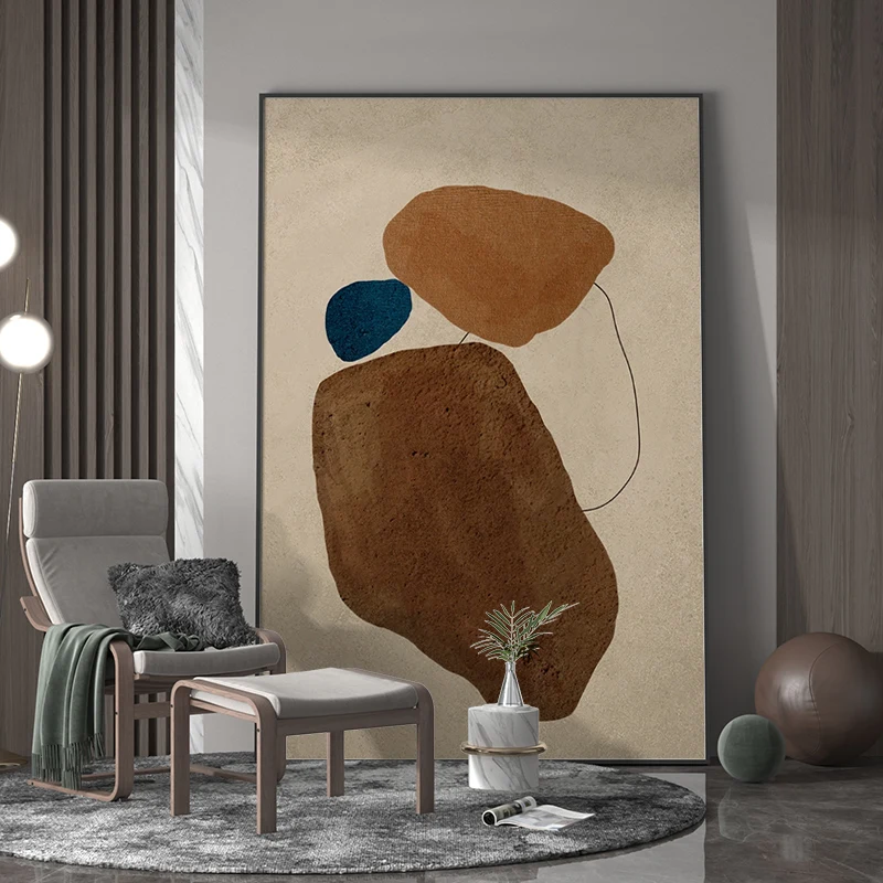 

Hand Painted Abstract Painting On Canvas Art Minimalist Painting Large Wall Art Oversize Painting Earth Color Art Home Decor