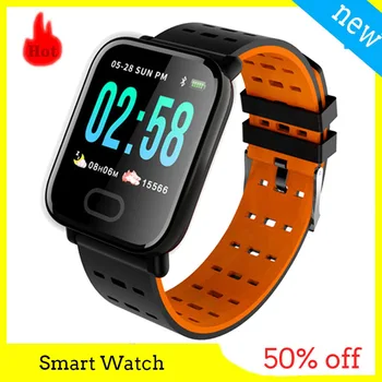 

Smart Watches A6 Heart Rate Sport Fitness Tracker Sleep Monitor Waterproof Men Women Watch smart bracelet Band for IOS Android