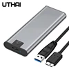 D'UTHAI T21 M.2 NGFF à USB3.0 SSD Boîtier M.2 En Alliage D'aluminium Haute Vitesse Transmission Disque dur Externe Transmission 5gbps ► Photo 2/6