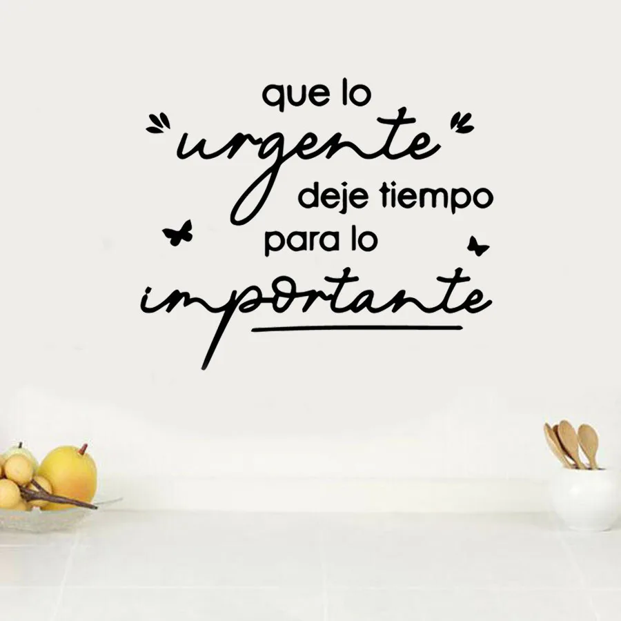 Calcoman a de pared inspiradora en espa ol pegatina de pared de frase