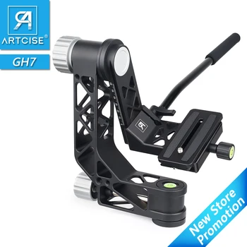

GH7 Professional Heavy Duty Gimbal Tripod Head 360 Degree 720 Panoramic for DSLR Camera Lens Telescope with Arca-Swiss QR Plate