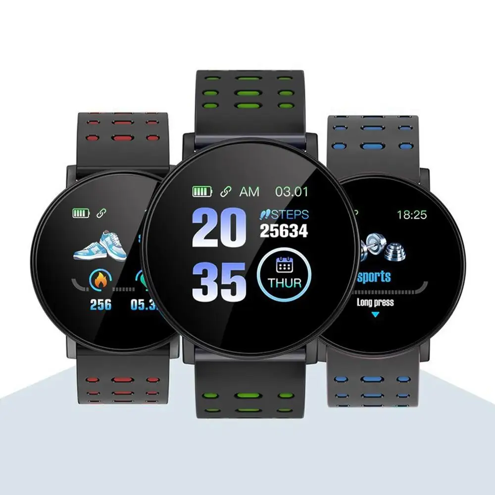 

119plus Smart Fitness Bracelet Band With Measuring Pressure Pulse Meter Sport Activity Tracker Watch Wristband
