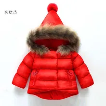 Зимние куртки для девочек; Детские Пуховые парки с меховым капюшоном; пальто для девочек; плотная теплая верхняя одежда; зимний комбинезон; пуховые парки