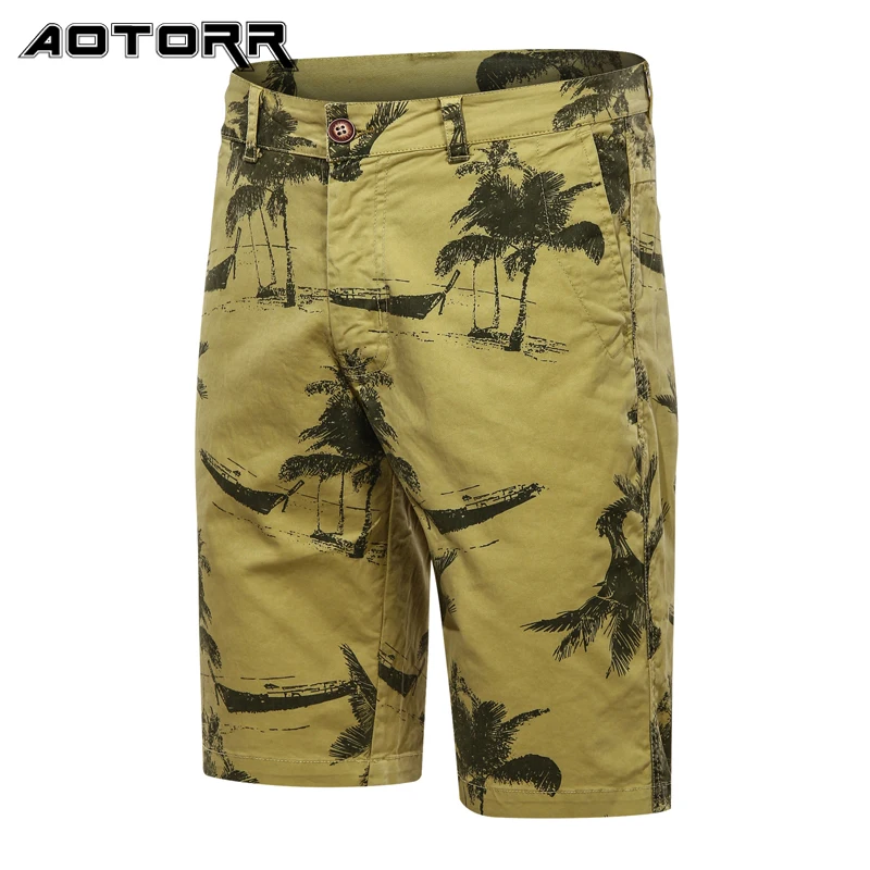 2021 novedad de verano de los hombres de la moda Pantalones cortos Retro pantalones Cargo estampados para hombre clásico uniforme militar de algodón Casual pantalones cortos hombres playa