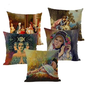 

Cushion Cover Home Decor New Mexican Painter Frida Caro Woman's Self-portrait Home Decorative Pillows Cover 45x45cm